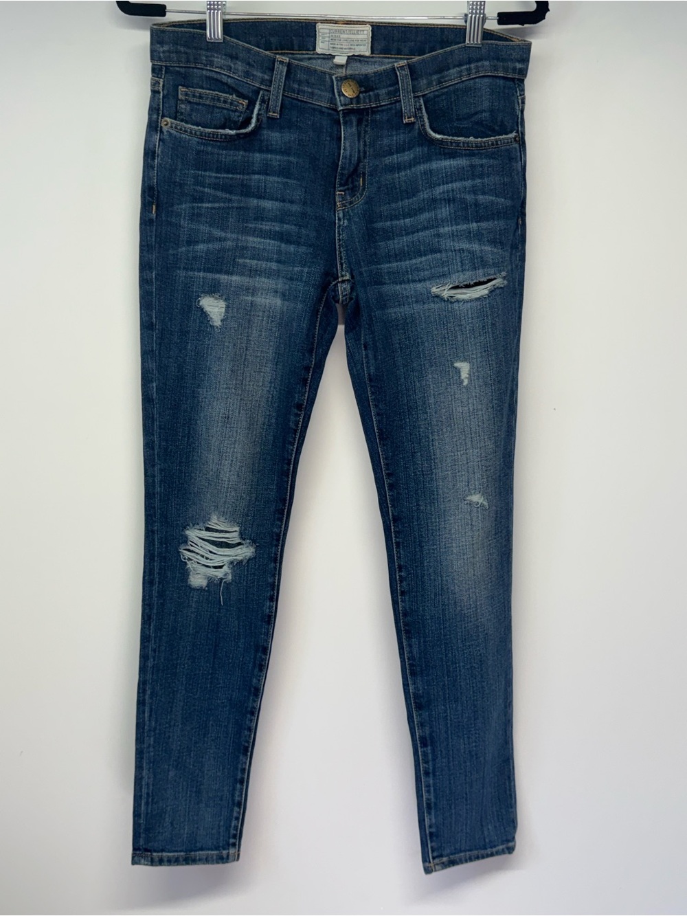 Current Elliot, Size 26 Dark Wash Distressed Women’s Jeans - Blue